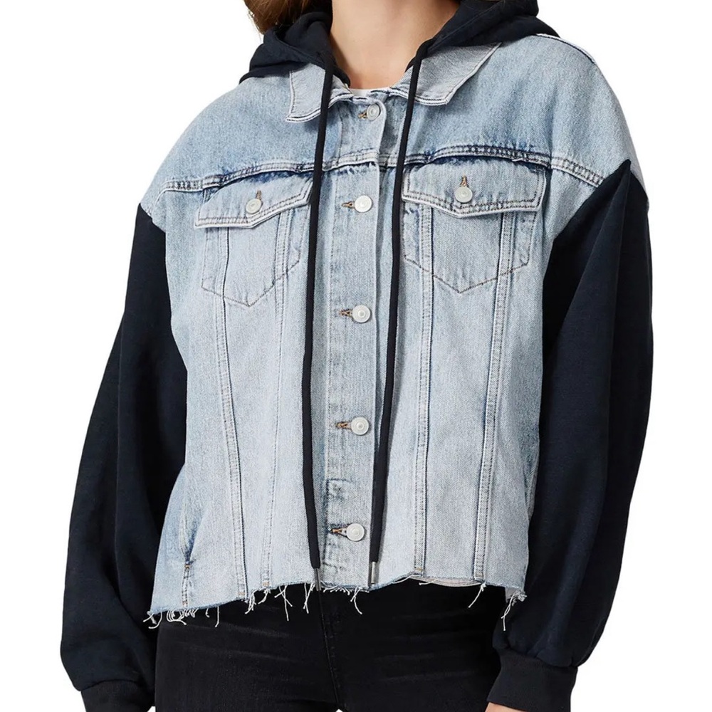 ALL SAINTS Hooded Denim Jacket